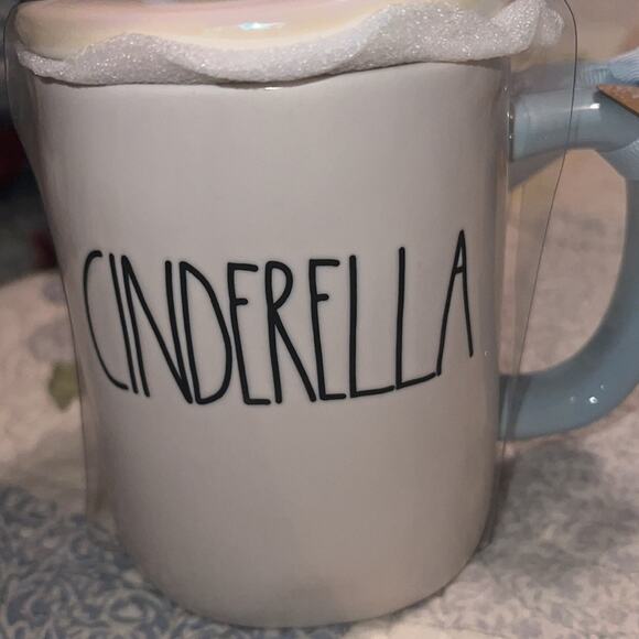 Rae Dunn ,2 piece set -new Cinderella small lidded dish & mug w.blue slippers - Picture 5 of 16